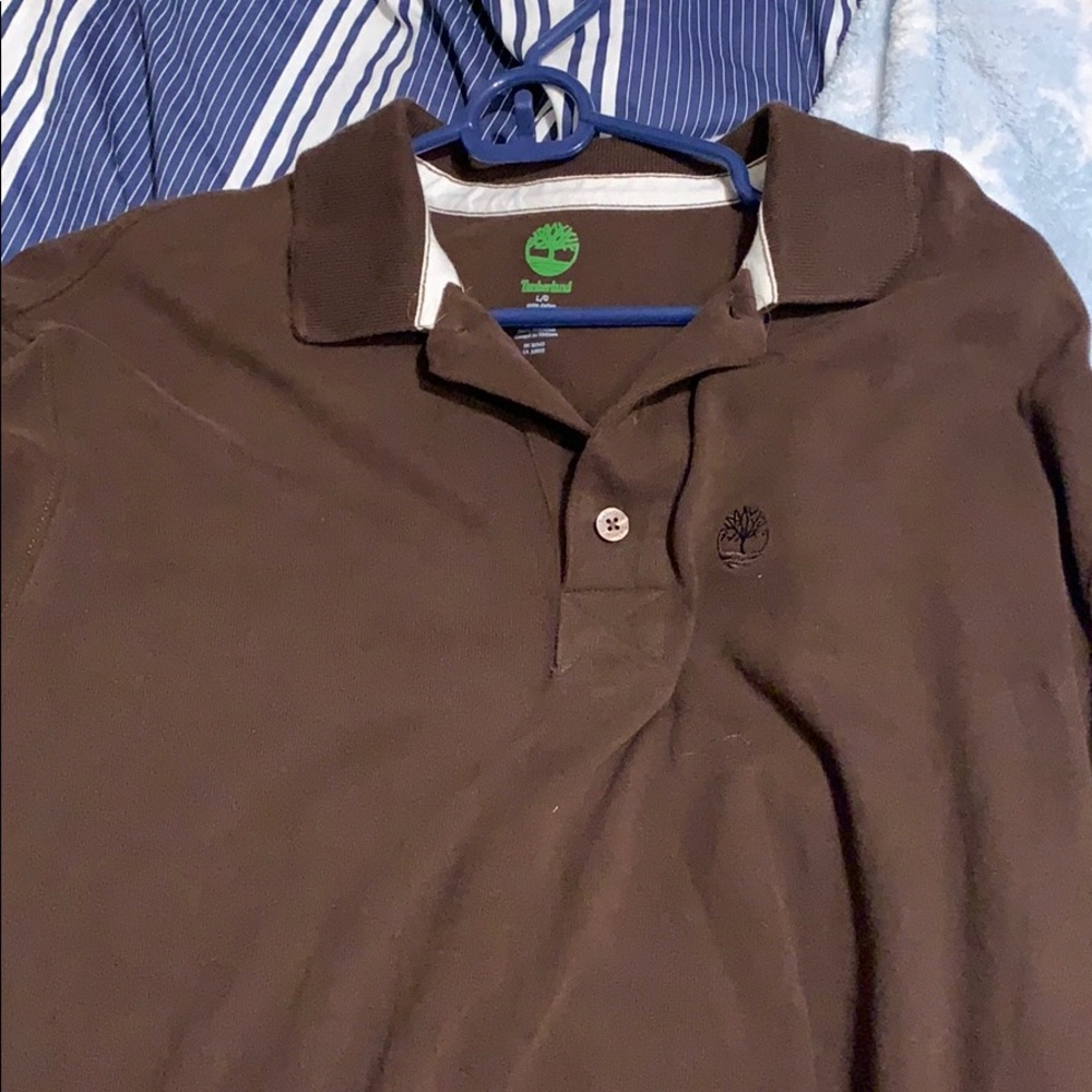 Size large Timberland heavy long sleeve collared